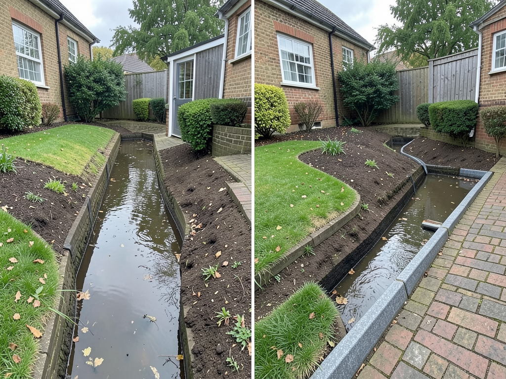 Solving the swampy backyard problems that cause foundation leaks in Beauclerc