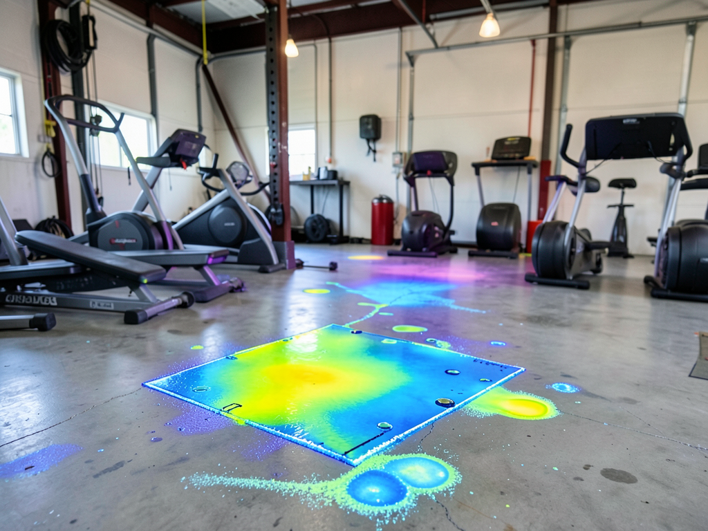 Why your heavy gym equipment is causing water to pool on your garage floor